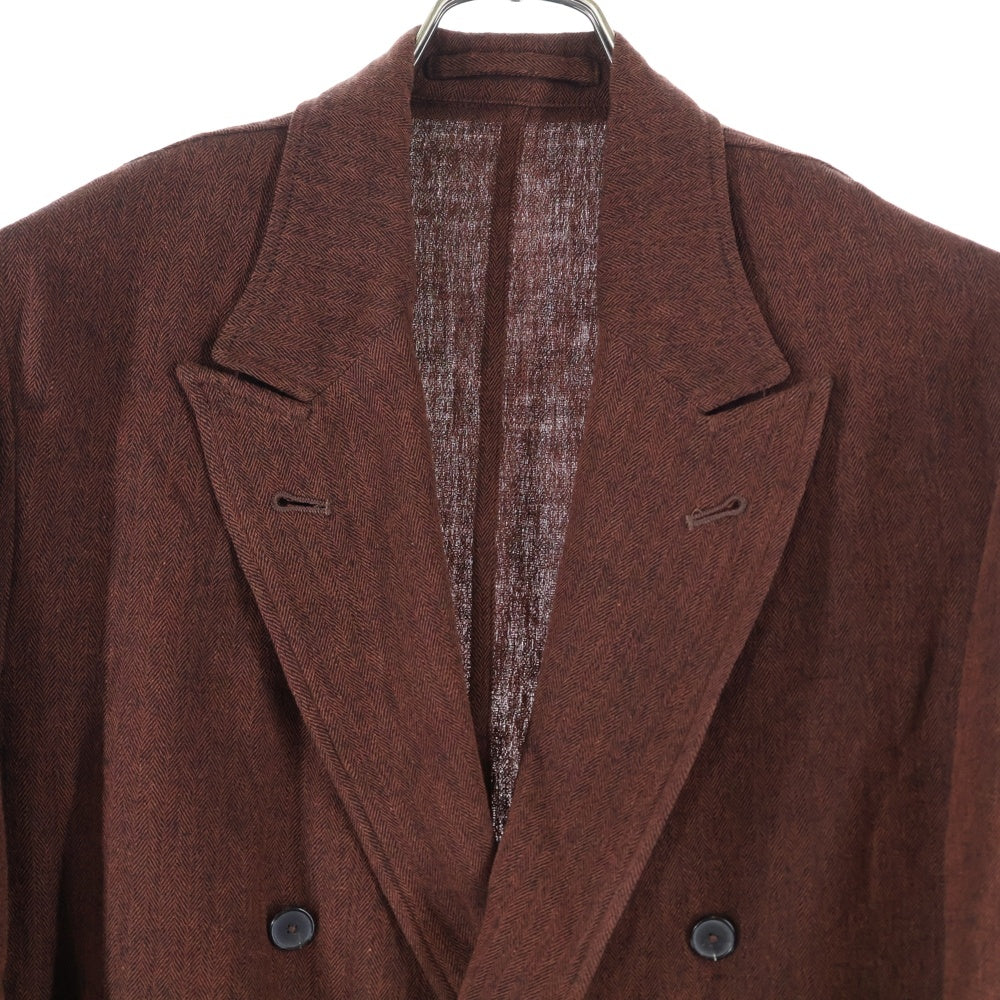 MAATEE&SONS(マーティーアンドサンズ) W BREASTED JACKET ブレステッド テーラードジャケット ブラウン MTUN1303-0007