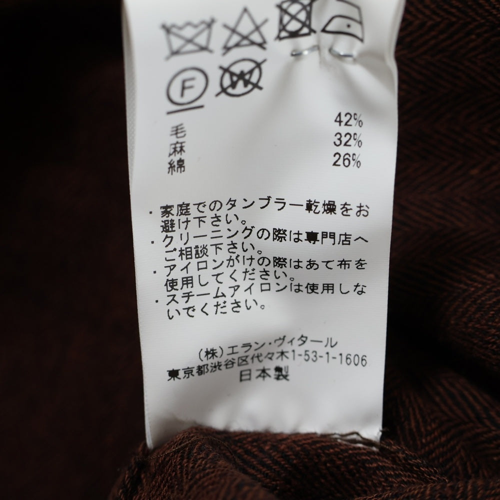 MAATEE&SONS(マーティーアンドサンズ) W BREASTED JACKET ブレステッド テーラードジャケット ブラウン MTUN1303-0007