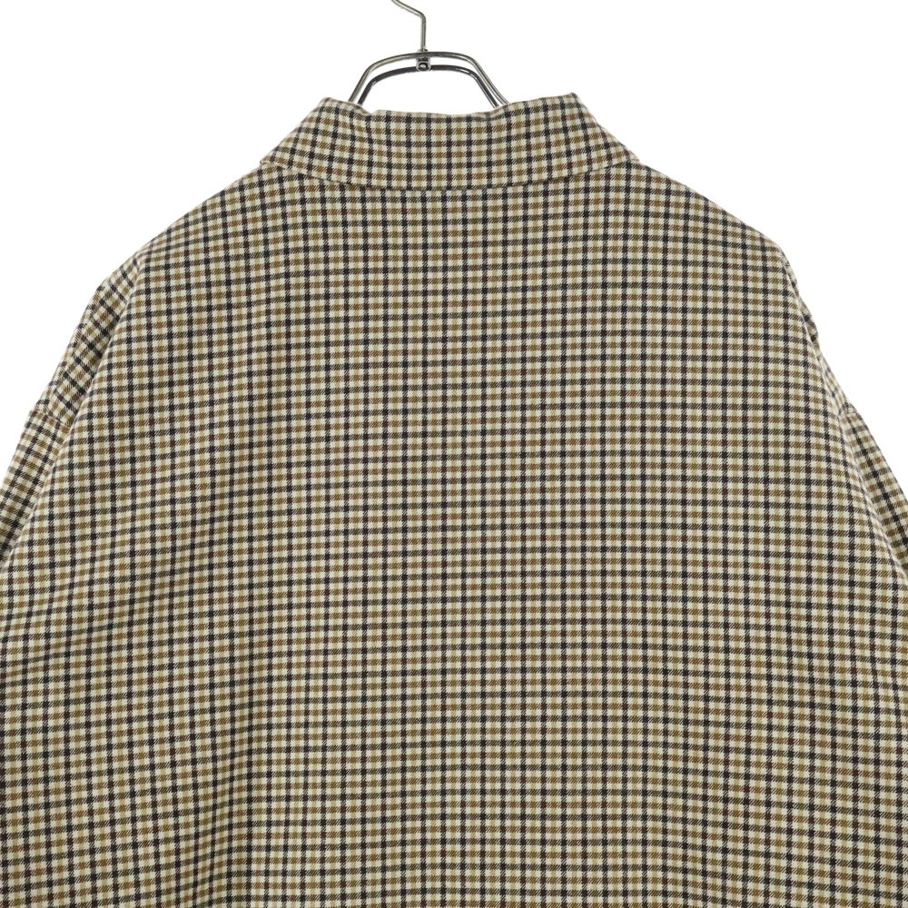 NO BRAND(ノーブランド) UNREAL REAL CLOTHES アンリアル リアル クローズ チェックジップアップ ジャケット ブラウン