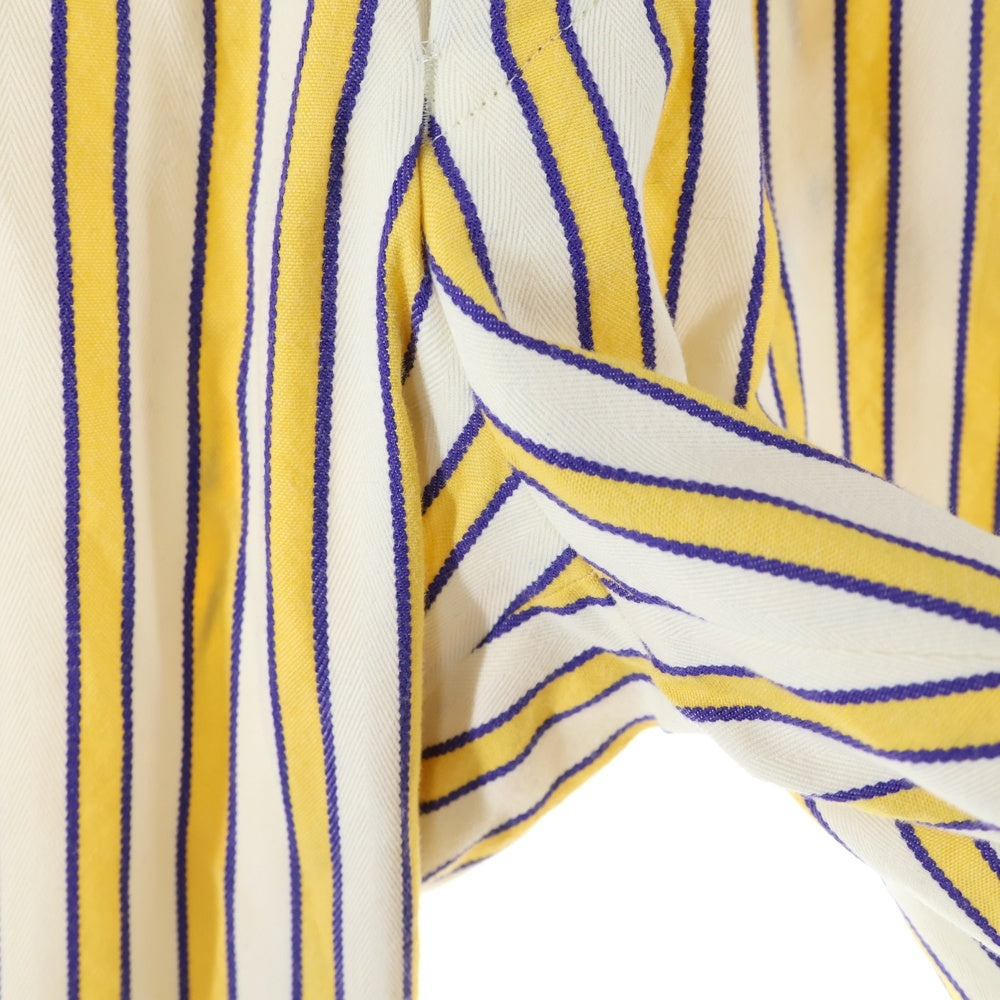 NEAT(ニート) 20SS LAL STRIPE WIDE FIT ストライプ ワイド スラックスパンツ イエロー