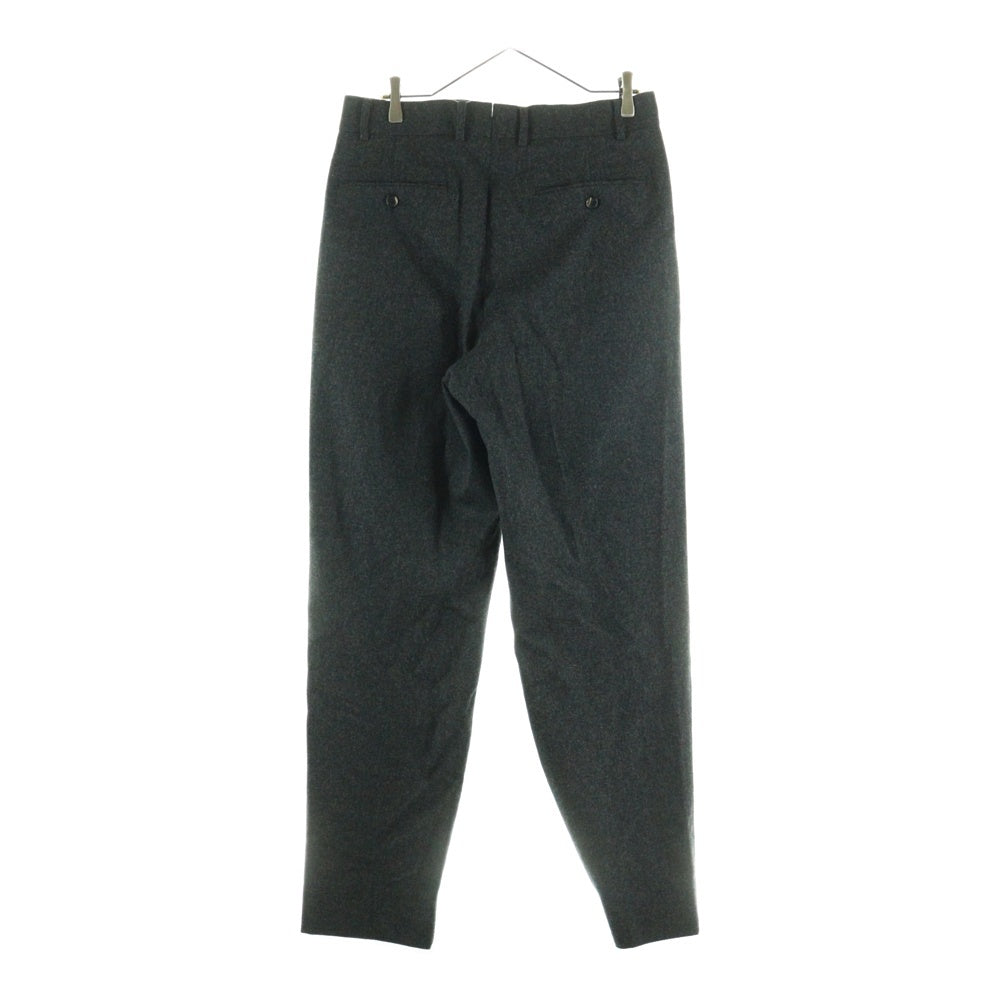 The CLASIK(ザクラシック) 20AW 1 PLEATS TROUSER - BROWN CHARCOAL ワンプリーツ テーパードスラックスパンツ グレー 20AW-CKTR-001