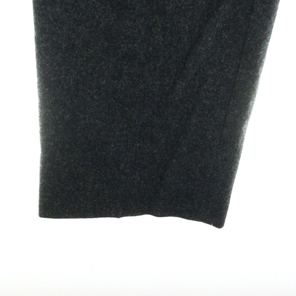 The CLASIK(ザクラシック) 20AW 1 PLEATS TROUSER - BROWN CHARCOAL ワンプリーツ テーパードスラックスパンツ グレー 20AW-CKTR-001