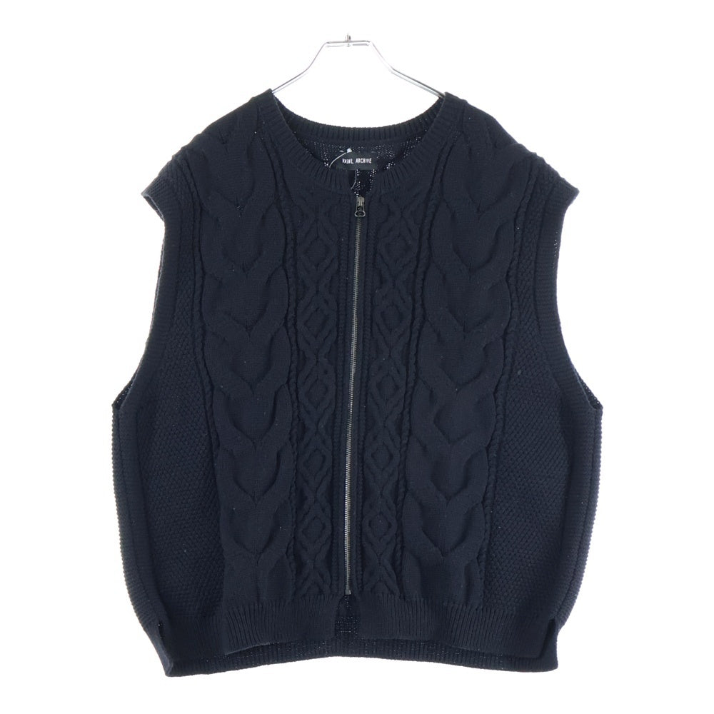 VAINL ARCHIVE(バイナルアーカイブ) 20AW ウールニット ベスト VASK004 ブラック