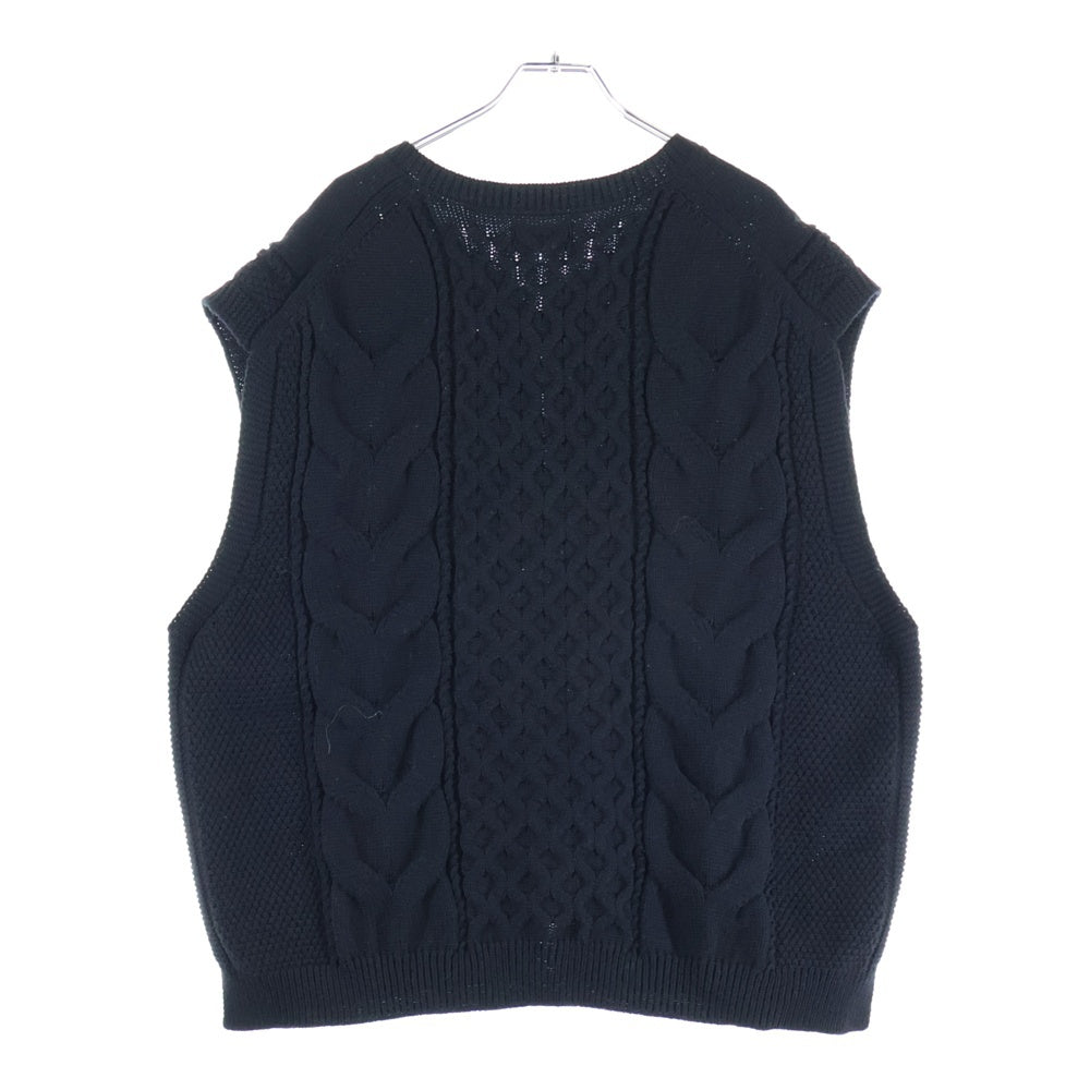 VAINL ARCHIVE(バイナルアーカイブ) 20AW ウールニット ベスト VASK004 ブラック