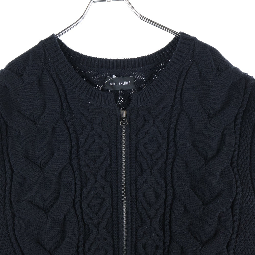 VAINL ARCHIVE(バイナルアーカイブ) 20AW ウールニット ベスト VASK004 ブラック