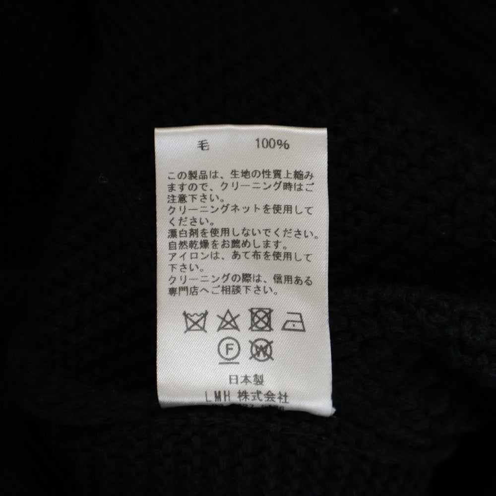 VAINL ARCHIVE(バイナルアーカイブ) 20AW ウールニット ベスト VASK004 ブラック