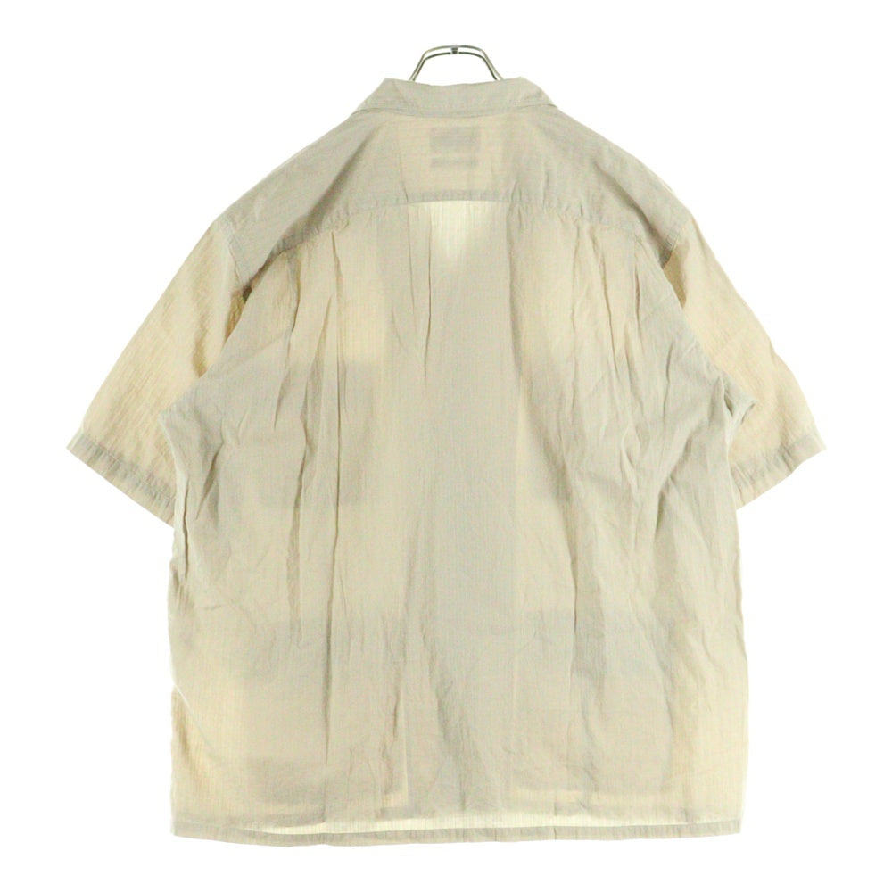 Marvine Pontiak shirt makers(マーヴィンポンティアックシャツメイカーズ) Bubbly SH フロントポケット 半袖シャツ ベージュ MPSM-2204S