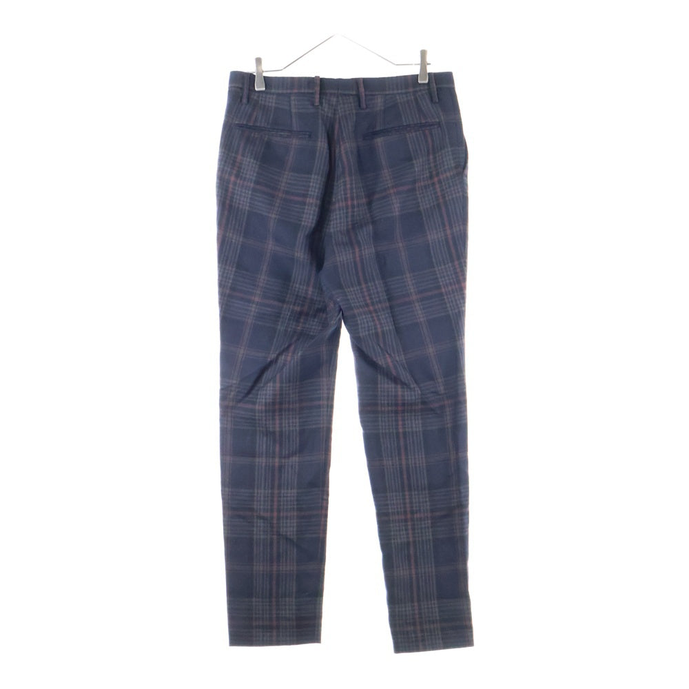 salvy(サヴィー) DADDY CHECK TROUSERS スラックスパンツ ブラウン SV06-75M18C