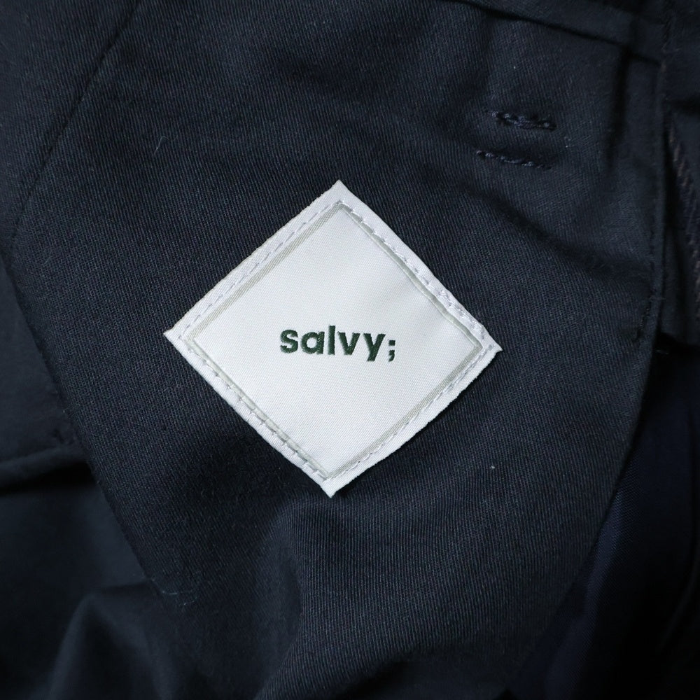salvy(サヴィー) DADDY CHECK TROUSERS スラックスパンツ ブラウン SV06-75M18C