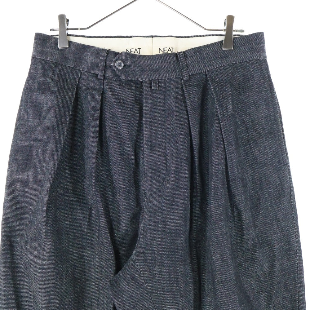 NEAT(ニート) 2タック デニムトラウザーズパンツ ブラック