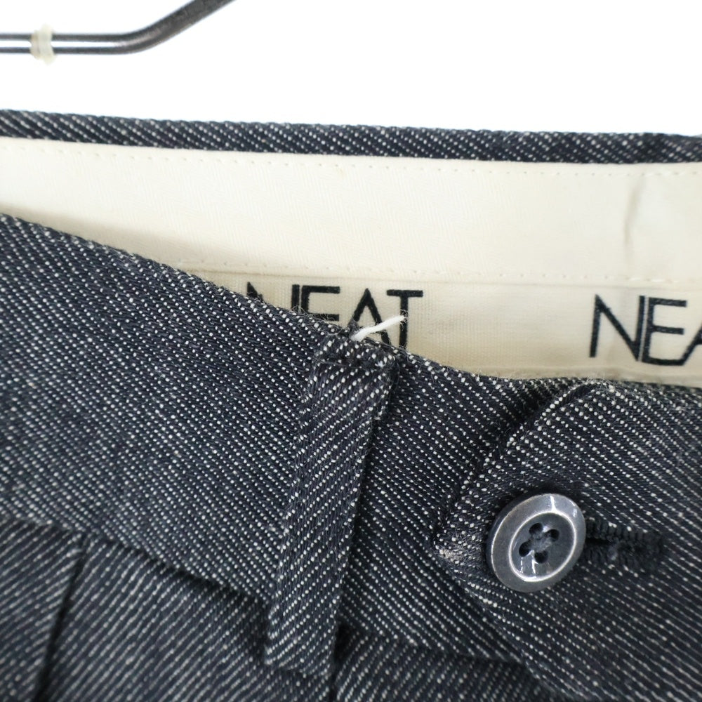NEAT(ニート) 2タック デニムトラウザーズパンツ ブラック