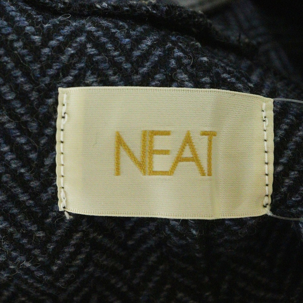 NEAT(ニート) へリンボーン柄 オーバーオール オールインワン サロペット ネイビー