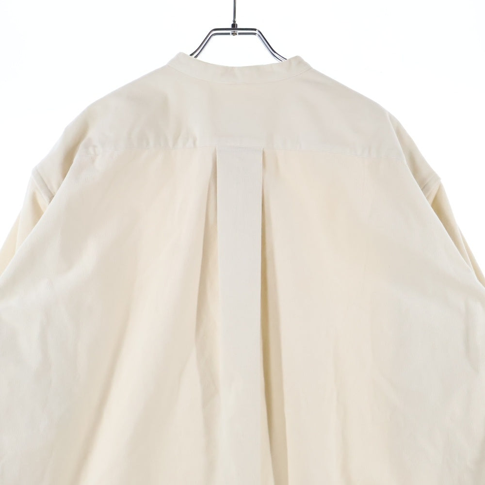 RAKINES(ラキネス) コーデュロイ プルオーバーロングスリーブシャツ アイボリー 04F20AF028S