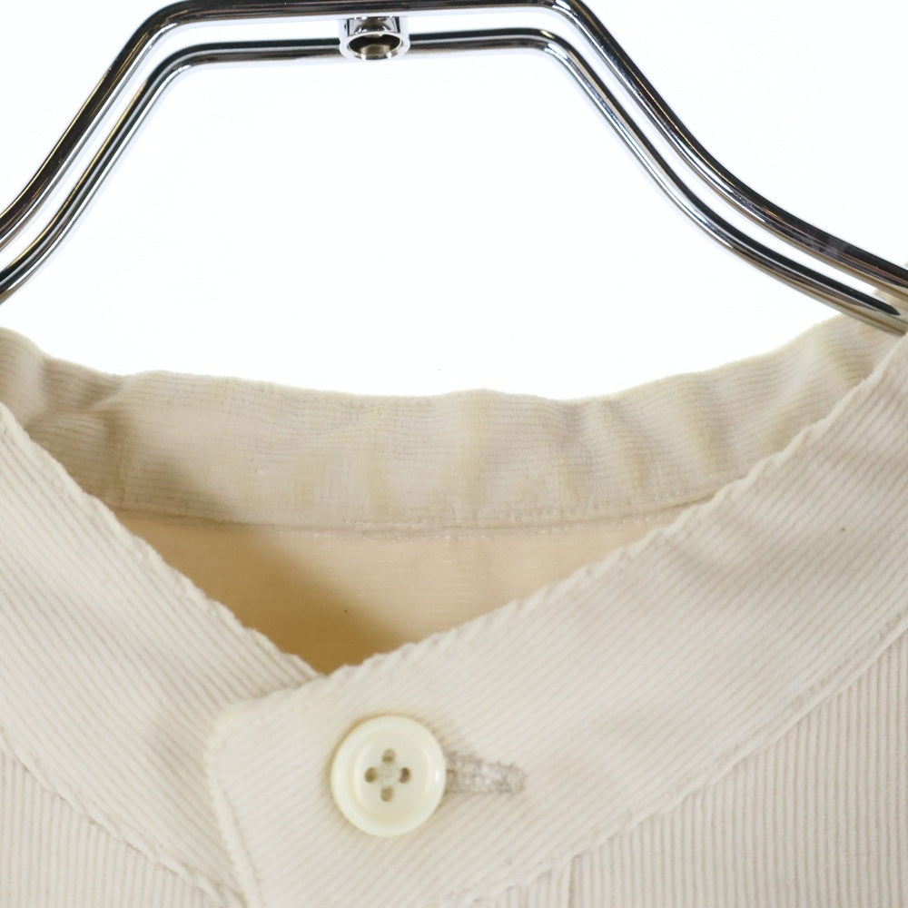 RAKINES(ラキネス) コーデュロイ プルオーバーロングスリーブシャツ アイボリー 04F20AF028S