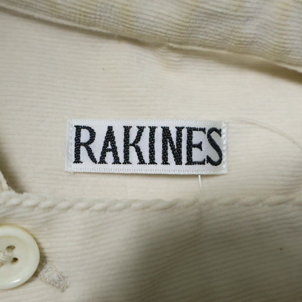 RAKINES(ラキネス) コーデュロイ プルオーバーロングスリーブシャツ アイボリー 04F20AF028S