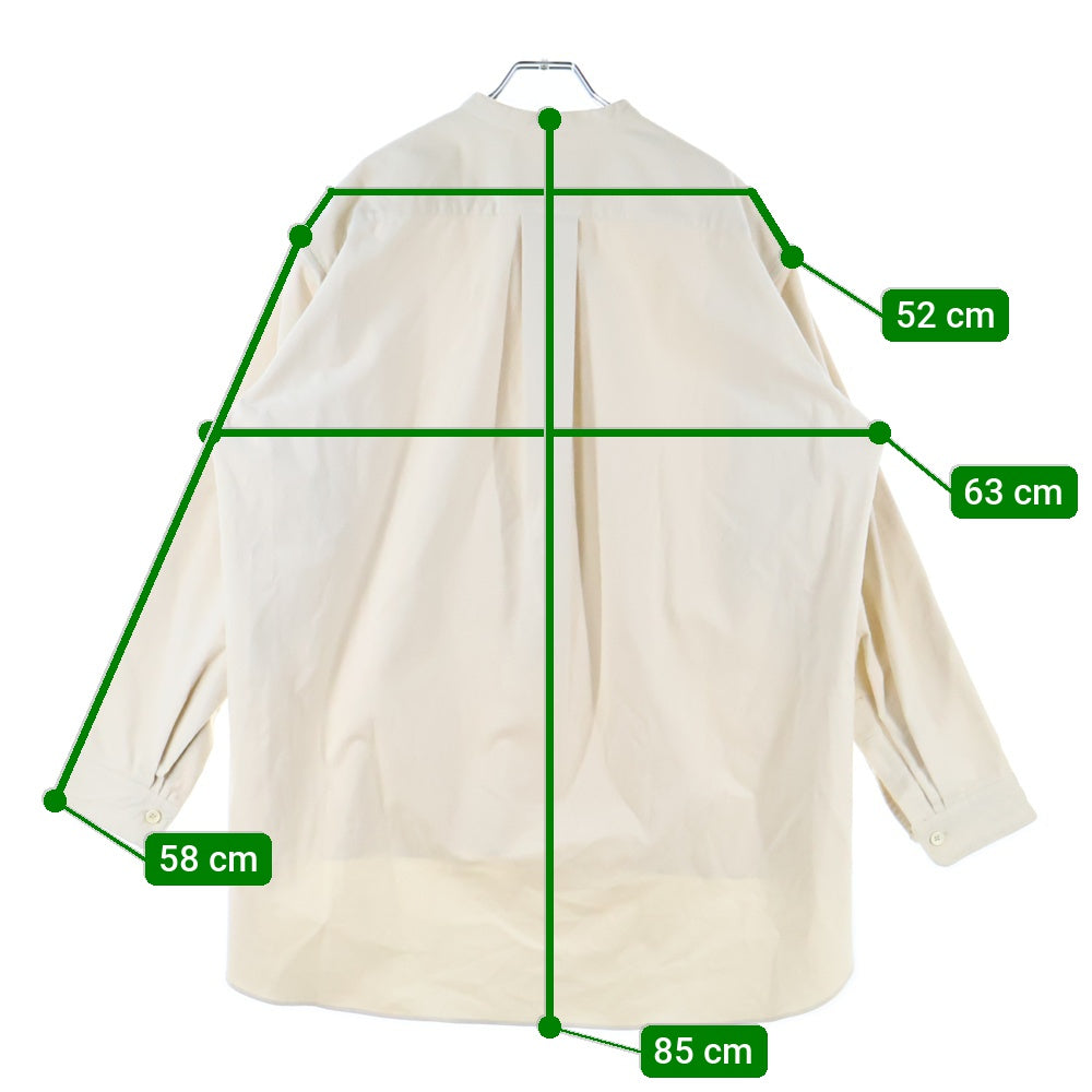 RAKINES(ラキネス) コーデュロイ プルオーバーロングスリーブシャツ アイボリー 04F20AF028S