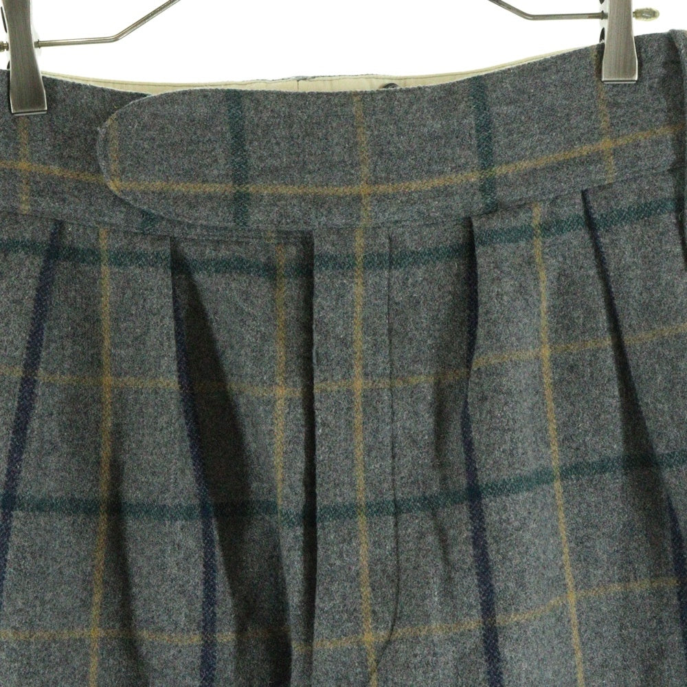 NEAT(ニート) ウールチェックパンツ グレー