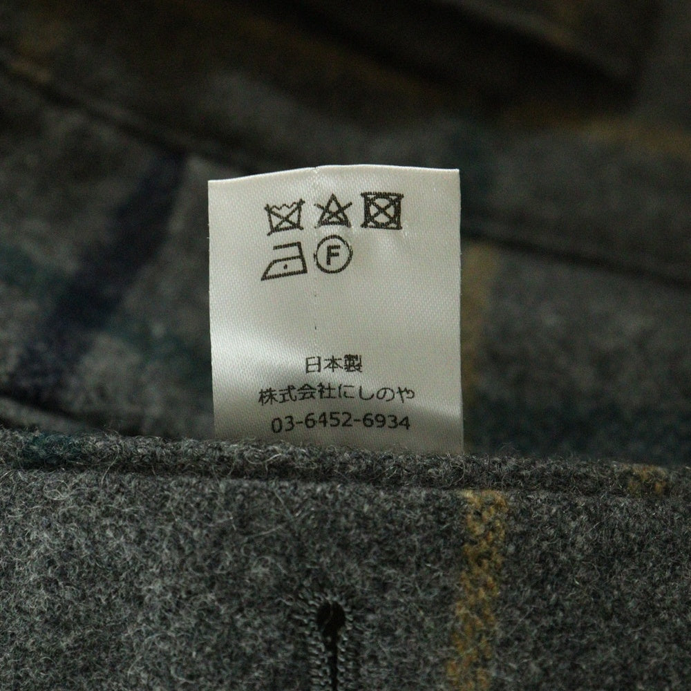 NEAT(ニート) ウールチェックパンツ グレー