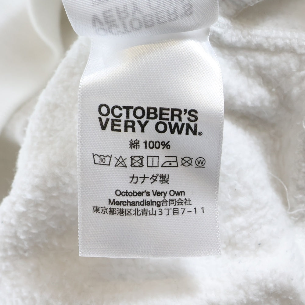 October's Very Own(オクトーバーズベリーオウン) 21SS OVO Bubble Hoodie バブル ロゴプリント プルオーバーパーカー ホワイト