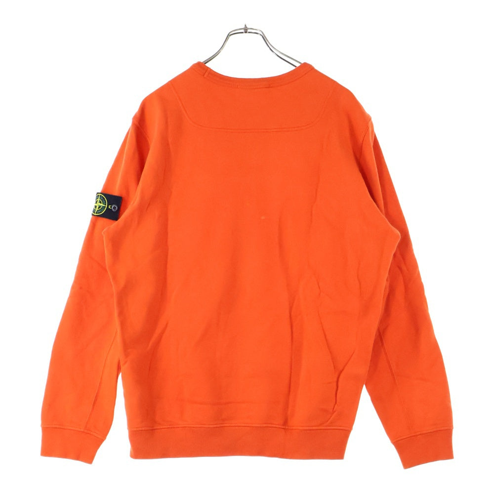 STONE ISLAND(ストーンアイランド) アームロゴパッチ スウェットトレーナー オレンジ 791562420