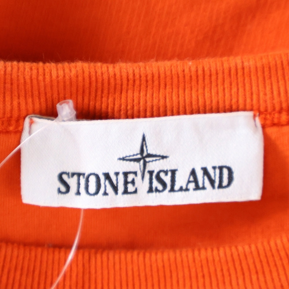 STONE ISLAND(ストーンアイランド) アームロゴパッチ スウェットトレーナー オレンジ 791562420