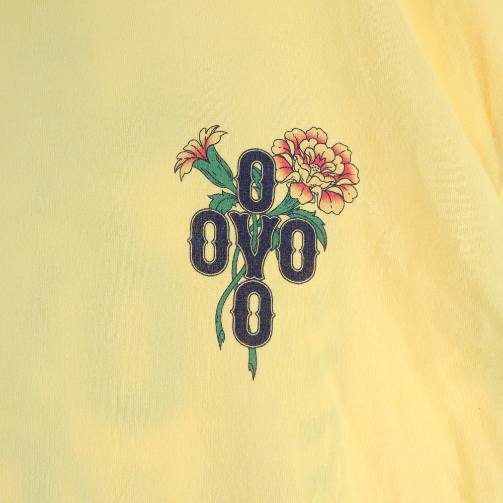October's Very Own(オクトーバーズベリーオウン) OVO Marigold Crest T-shirt ロゴプリント クルーネックTシャツ イエロー