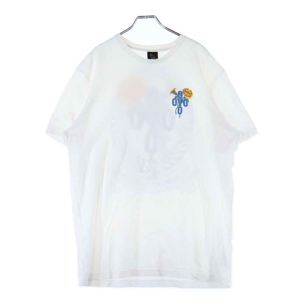 October's Very Own(オクトーバーズベリーオウン) OVO Marigold Crest T-shirt ロゴプリント クルーネックTシャツ ホワイト