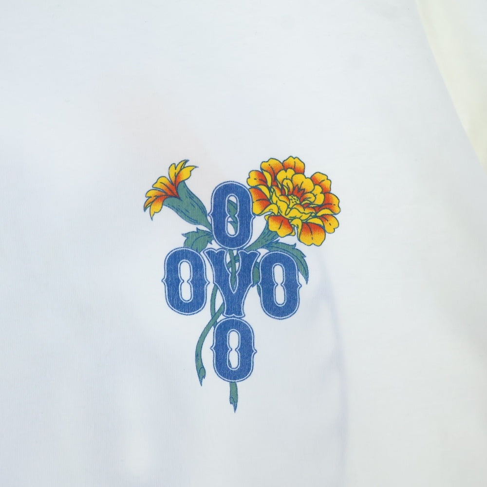 October's Very Own(オクトーバーズベリーオウン) OVO Marigold Crest T-shirt ロゴプリント クルーネックTシャツ ホワイト
