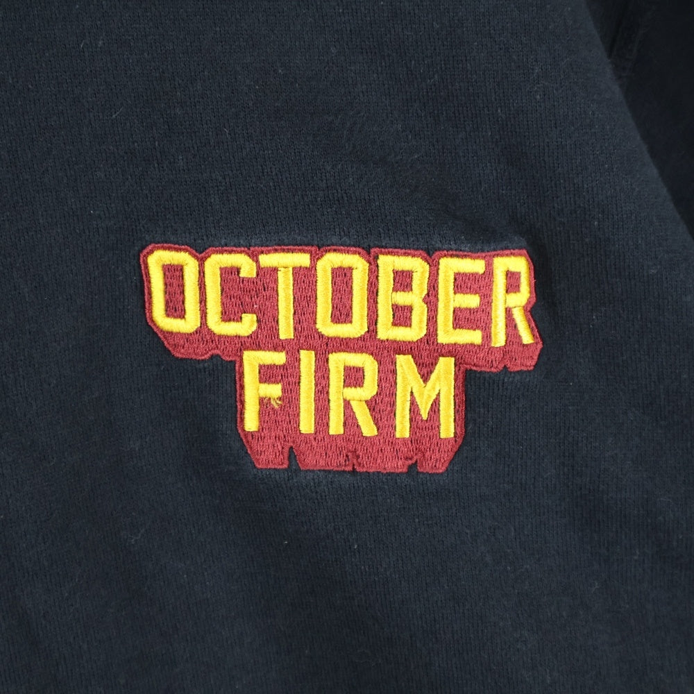 October's Very Own(オクトーバーズベリーオウン) ロゴ刺繍 プルオーバーパーカー ブラック