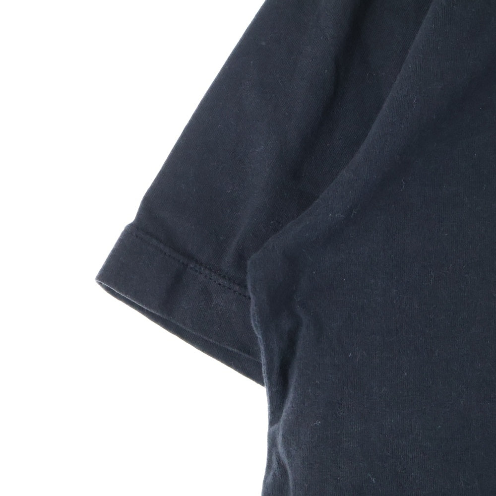 STONE ISLAND(ストーンアイランド) バックロゴ ラバープリント クルーネック 半袖Tシャツ ブラック カットソー 78152NS89