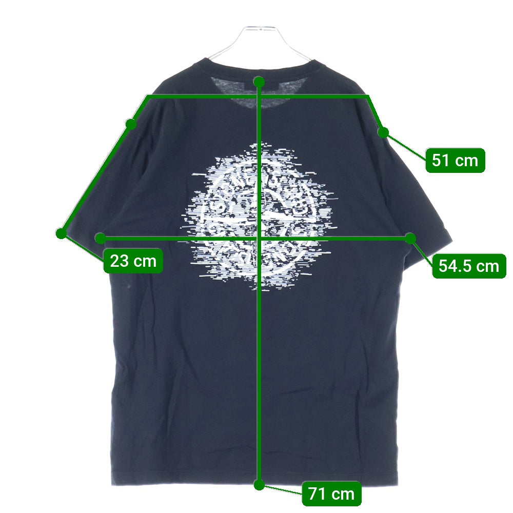 STONE ISLAND(ストーンアイランド) バックロゴ ラバープリント クルーネック 半袖Tシャツ ブラック カットソー 78152NS89