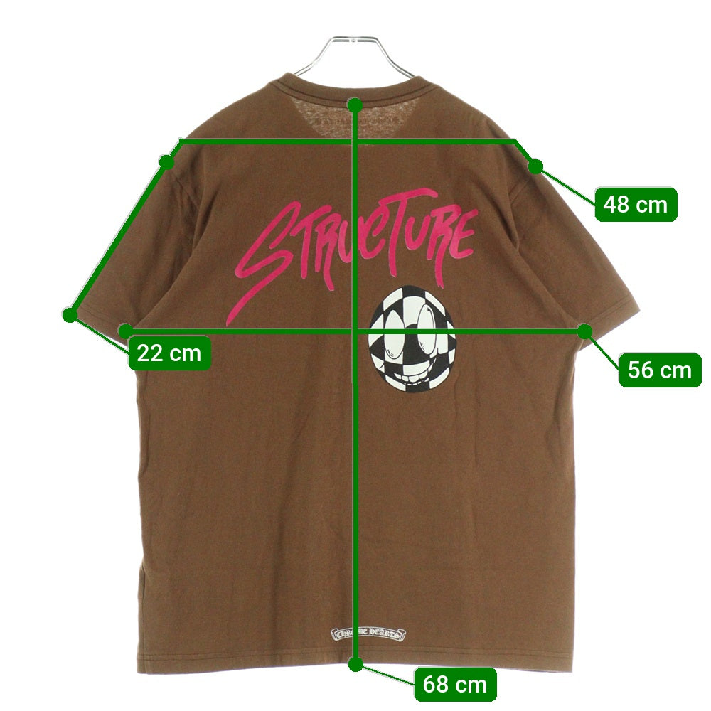 CHROME HEARTS(クロムハーツ) ×MATTY BOY PPO STRUCTURE TEE ×マッティボーイ バックプリント半袖Tシャツ ブラウン