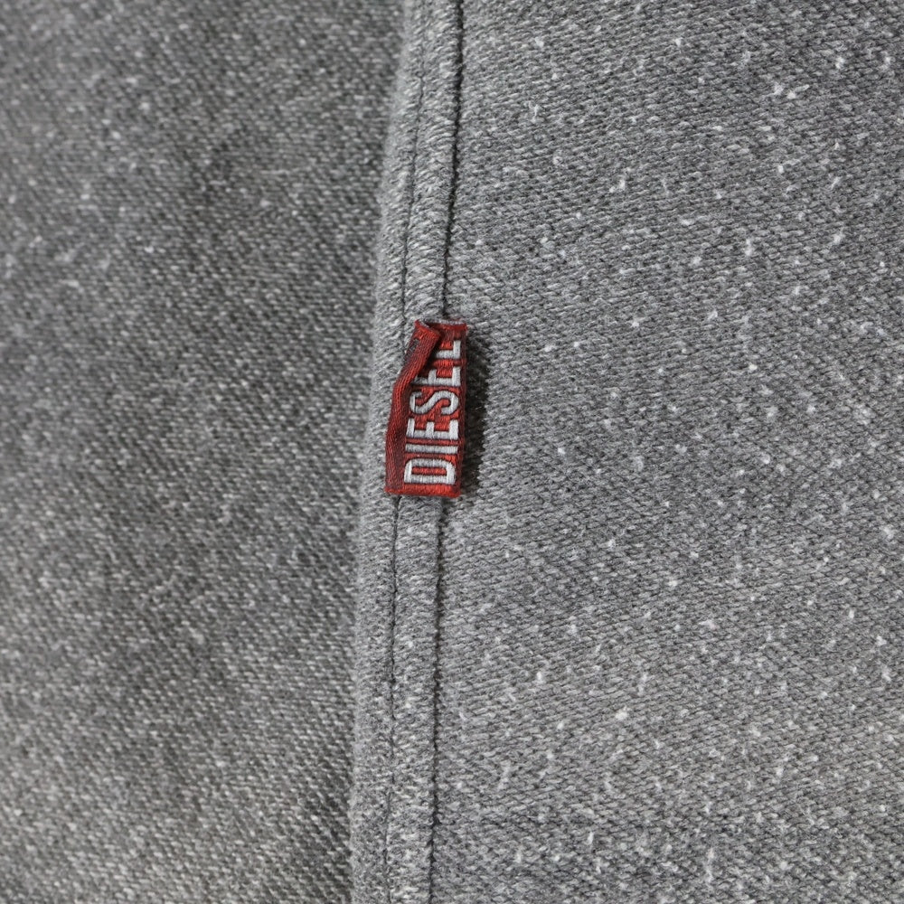 DIESEL(ディーゼル) 25SSS-RUBEN クラッシュ加工 クルーネックスウェット グレー A18216