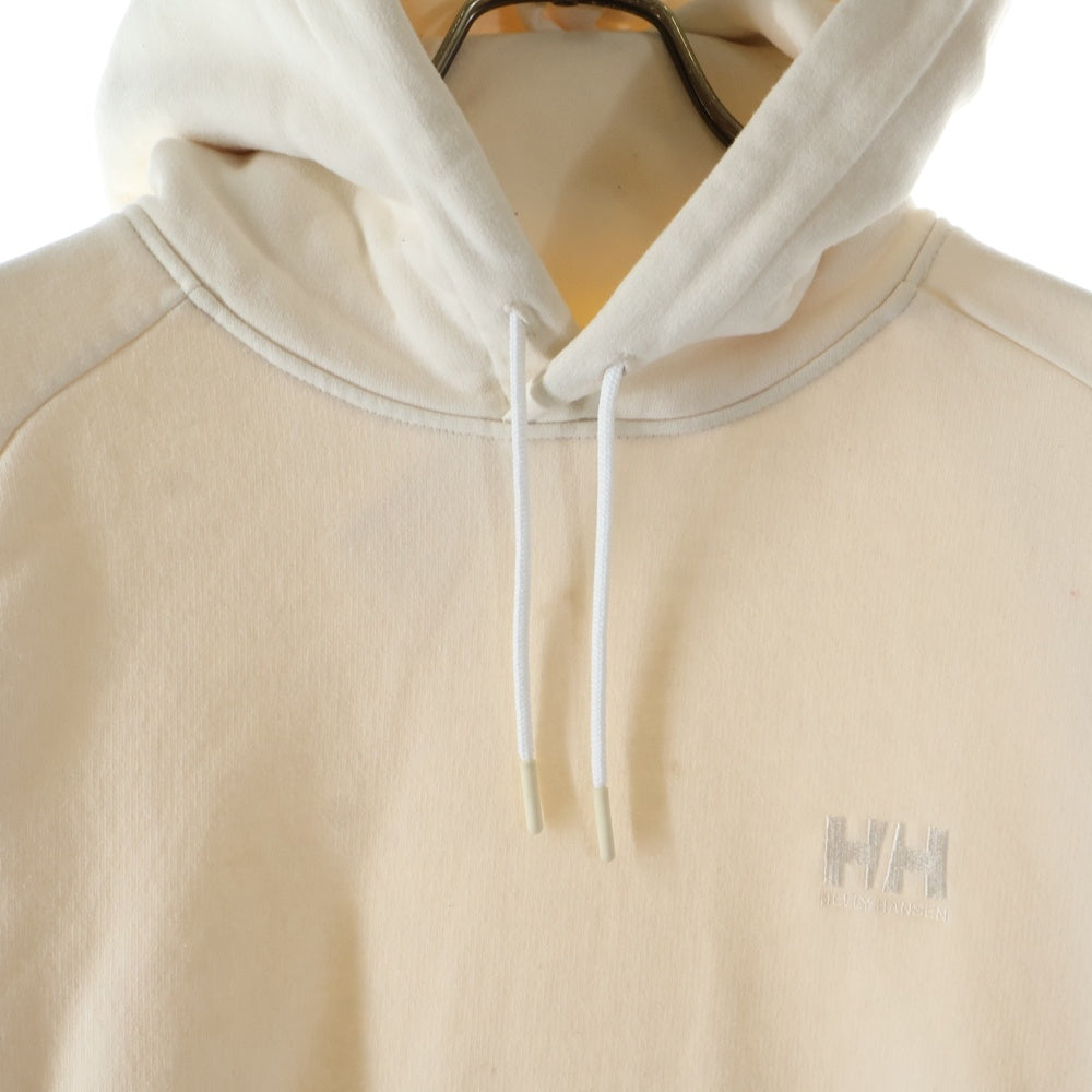 HELLY HANSEN(ヘリーハンセン) ロゴ刺繍 プルオーバーフーディーパーカー ホワイト
