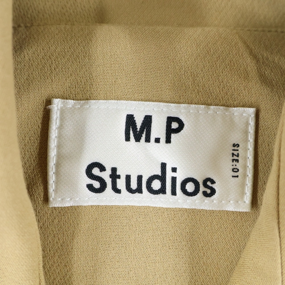NO BRAND(ノーブランド) M.P Studios エムピーストゥディオ クロップドショートトレンチコート ベージュ