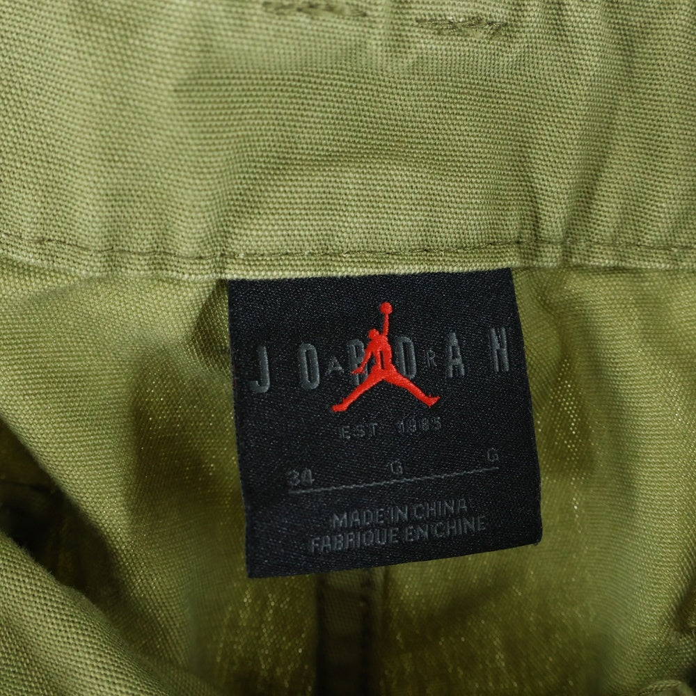 JORDAN BRAND(ジョーダンブランド) バックロゴパッチ付き カーゴパンツ カーキ FD4248-378