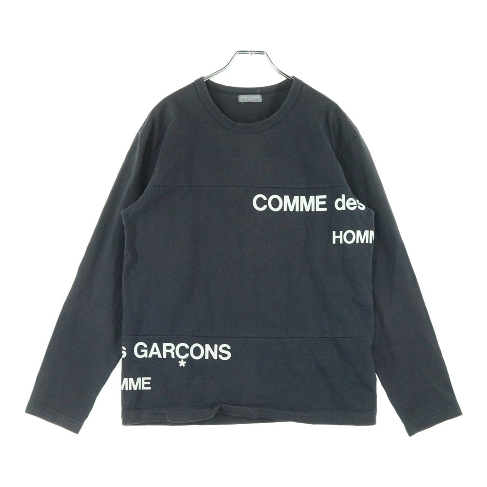 COMME des GARCONS HOMME(コムデギャルソンオム) ロゴプリント クルーネックロングスリーブTシャツ HE-T003 AD2001