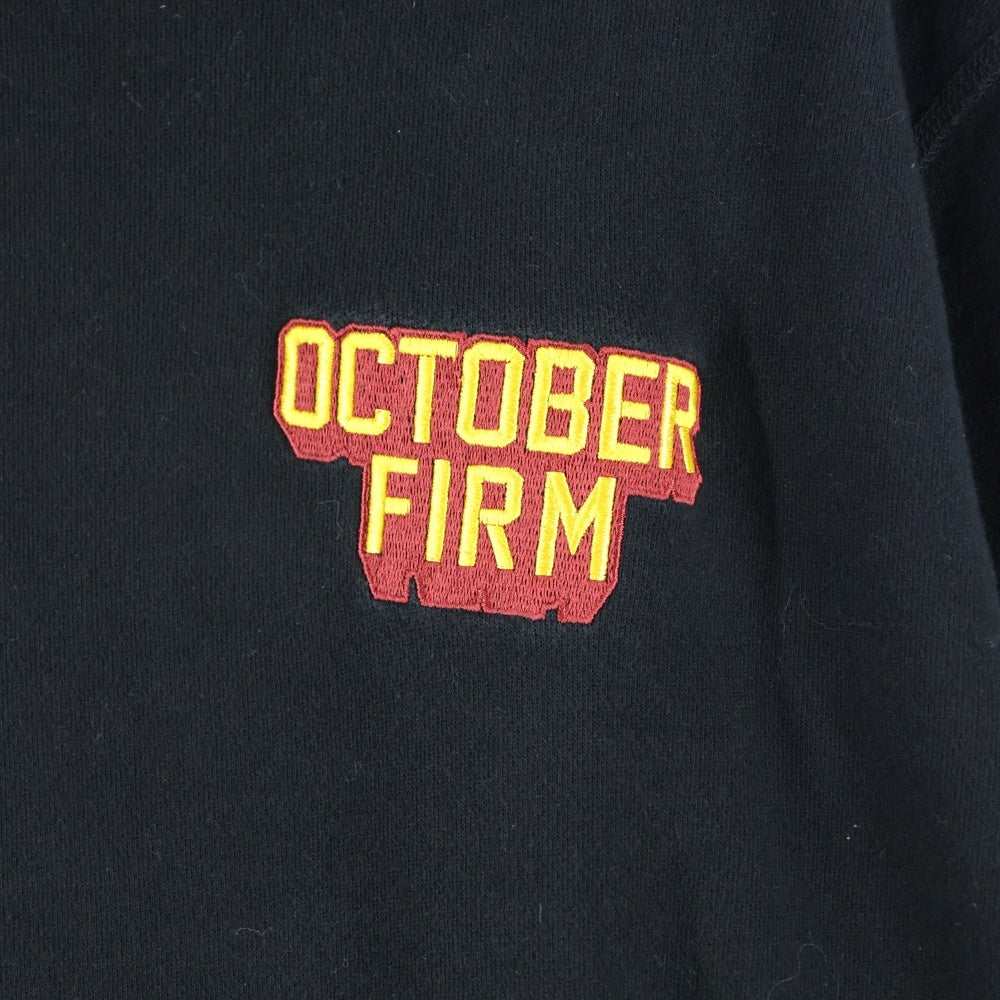 NO BRAND(ノーブランド) October Very Own ロゴプリント プルオーバーパーカー ブラック