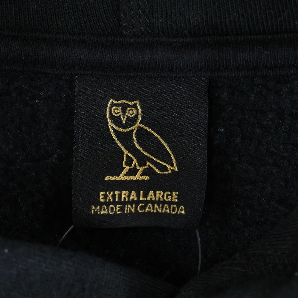 NO BRAND(ノーブランド) October Very Own ロゴプリント プルオーバーパーカー ブラック