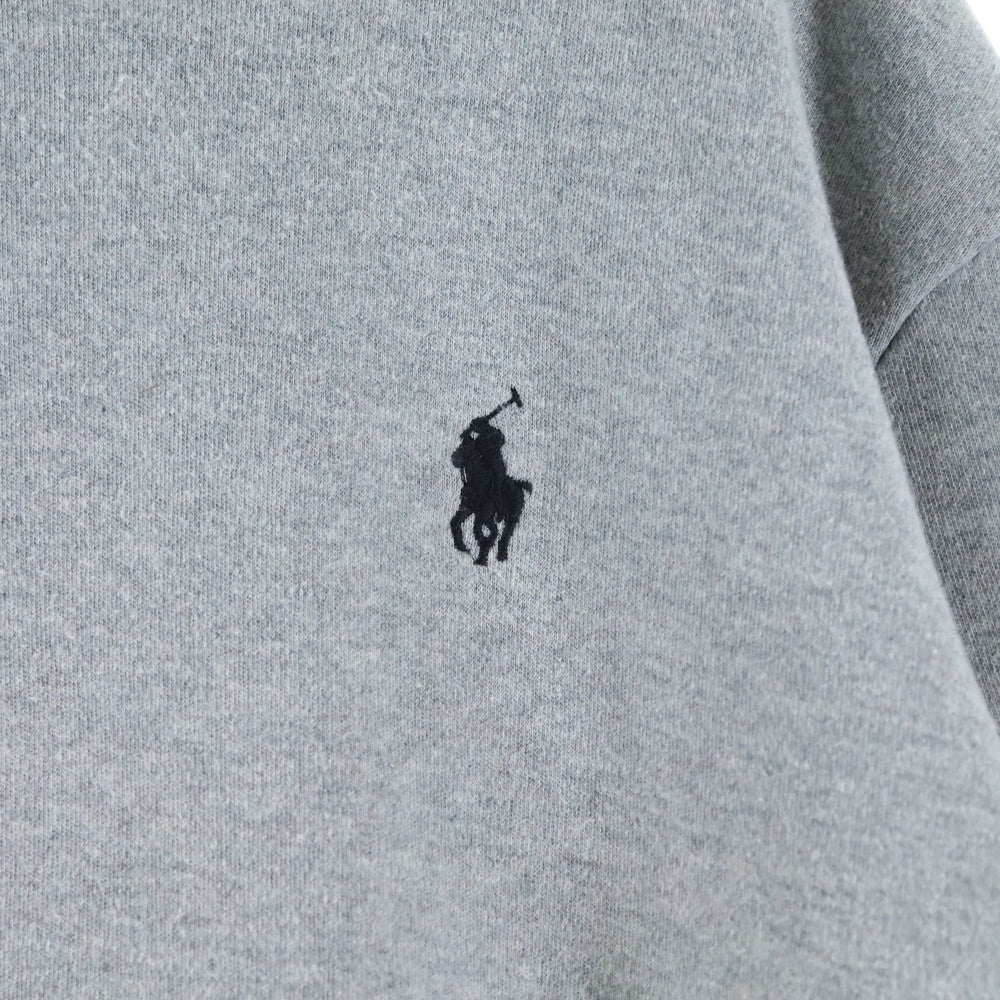 POLO RALPH LAUREN(ポロラルフローレン) ロゴ刺繍 クルーネックスウェット グレー