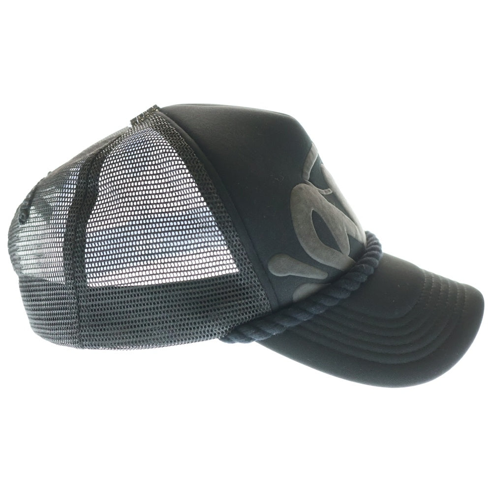 SYNA WORLD(シナ ワールド) フロントロゴ ロープ メッシュキャップ ブラック