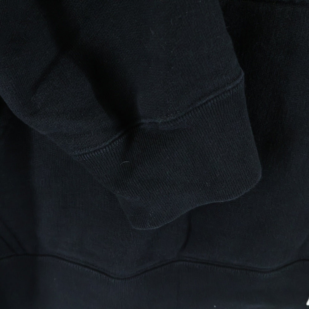 WACKO MARIA(ワコマリア) 24AW MIDDLE WEIGHT PULLOVER HOODED SWEAT SHIRT ロゴ刺繍 プルオーバーパーカー ブラック