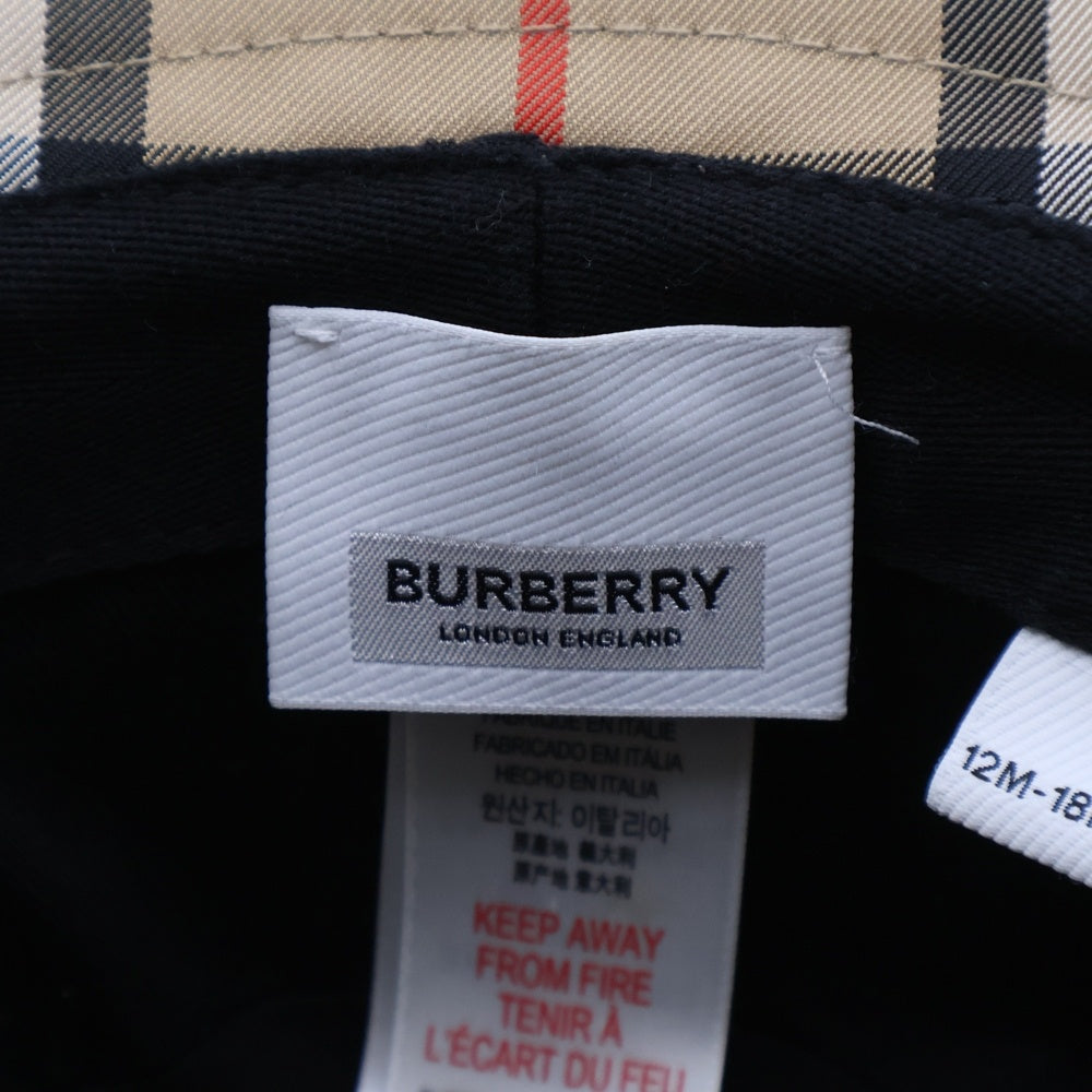 BURBERRY(バーバリー) ノバチェック バケットハット 帽子 ベージュ キッズ