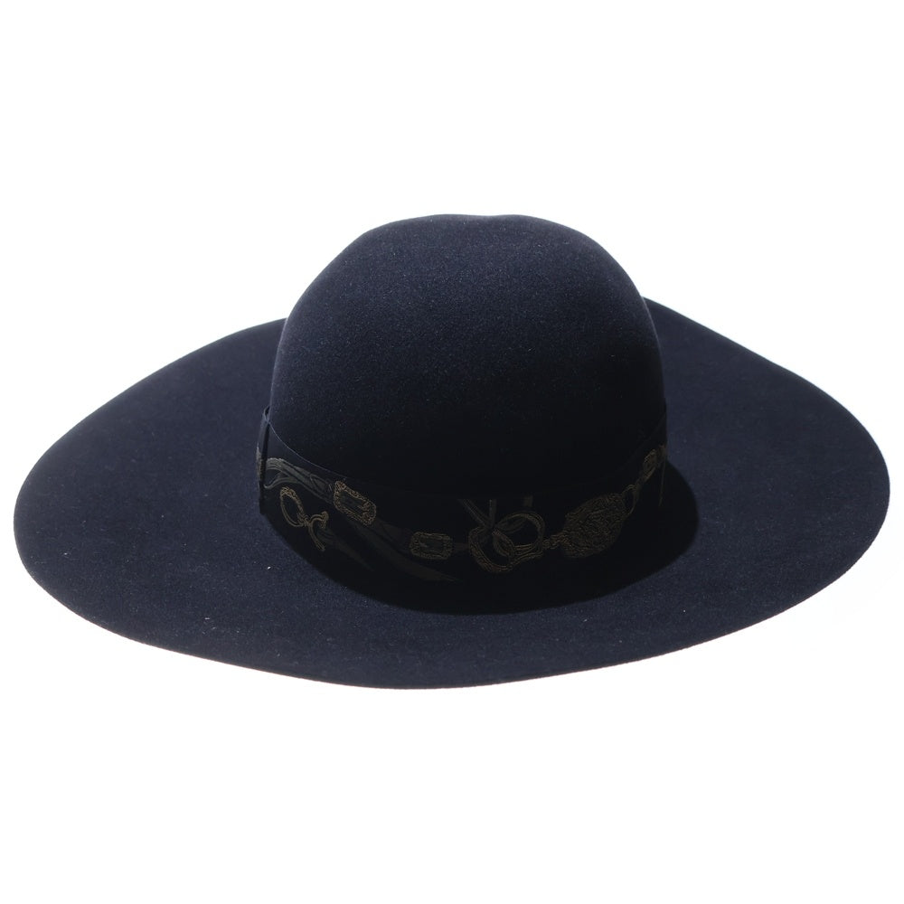 HERMES エルメス Francoise フランソワーズ ハット 帽子 ブラック HERMES(エルメス) Francoise フランソワーズ ハット 帽子 ブラック