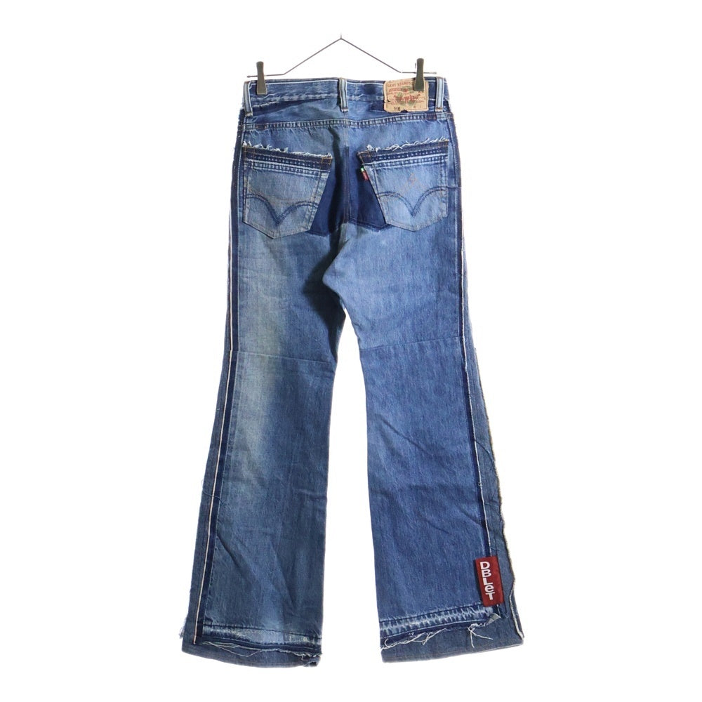 doublet(ダブレット) 22SS QUARTER DENIM UPCYCLE BOOTS-CUT PANTS クオーターデニムアップ サイクルブーツカットパンツ インディゴ 22SS65IT02