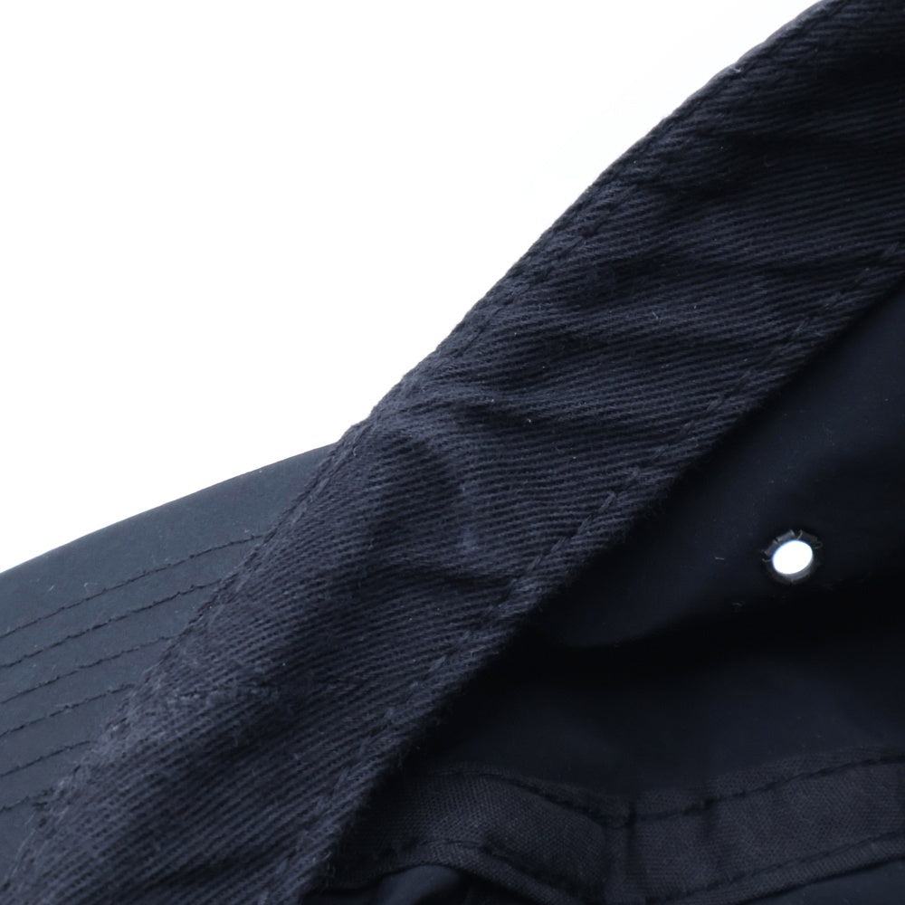 SUPREME(シュプリーム) ロゴパッチ ナイロンストレートキャップ ブラック