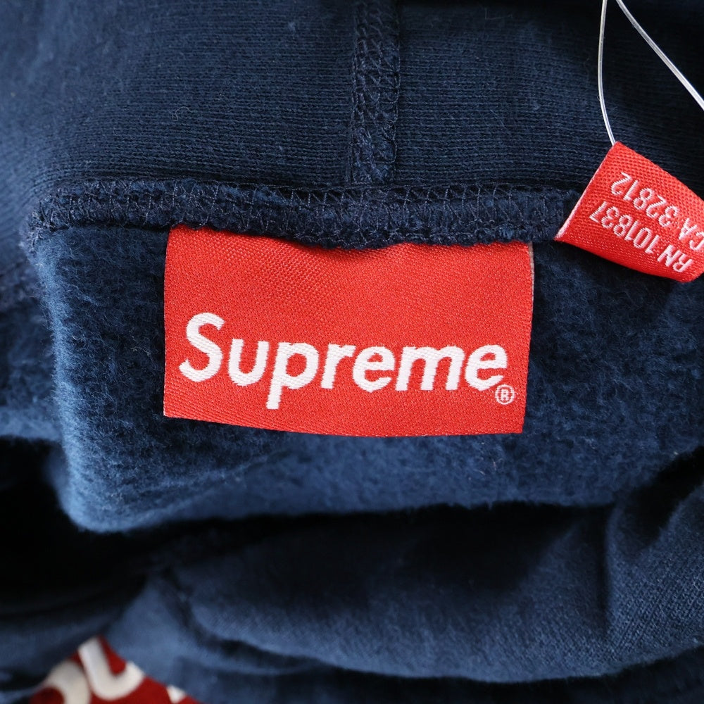 SUPREME(シュプリーム) Box Logo Hooded Sweatshirt ボックスロゴ フーディプルオーバーパーカー ネイビー