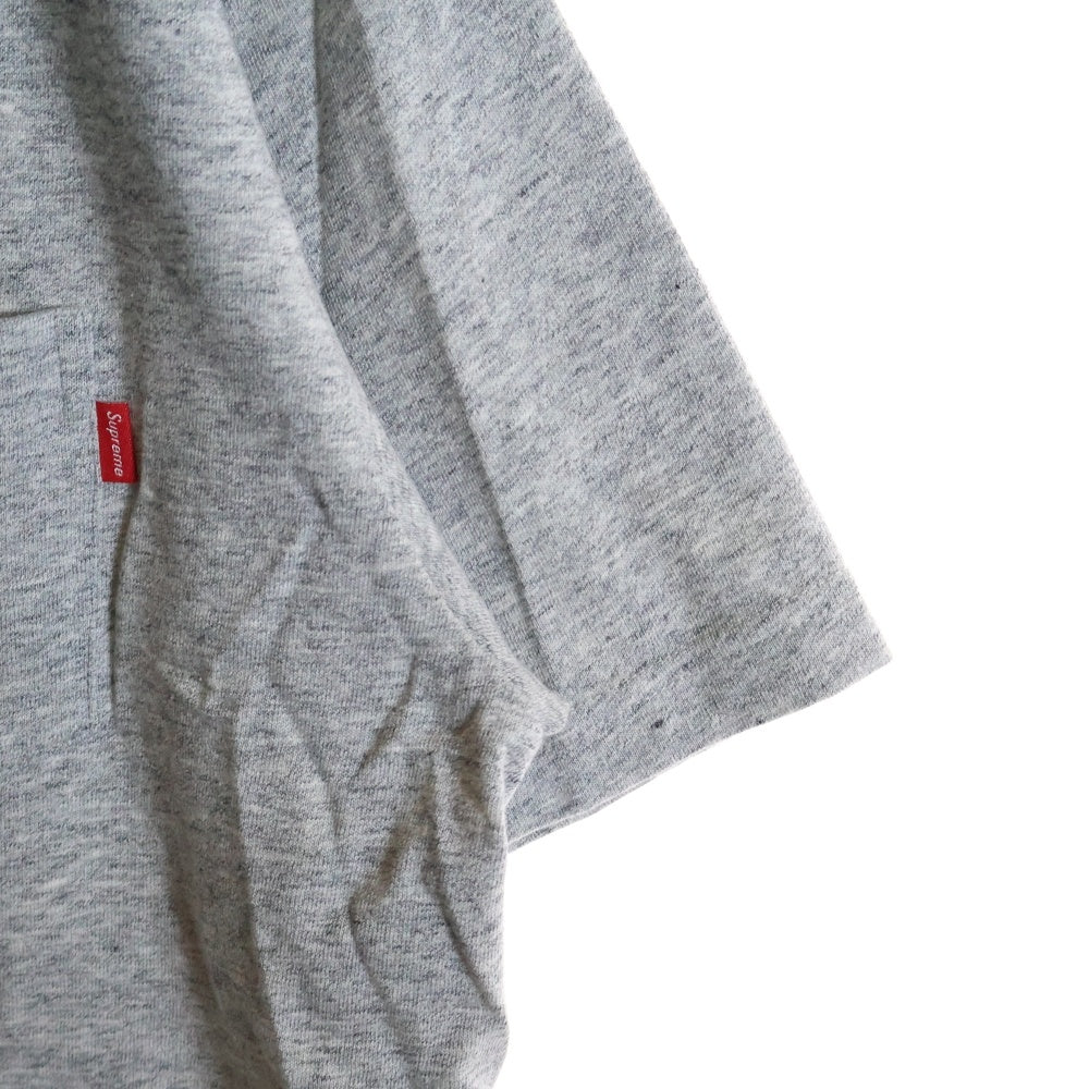 SUPREME(シュプリーム) 16SS Pocket Tee ポケット クルーネック半袖Tシャツ グレー