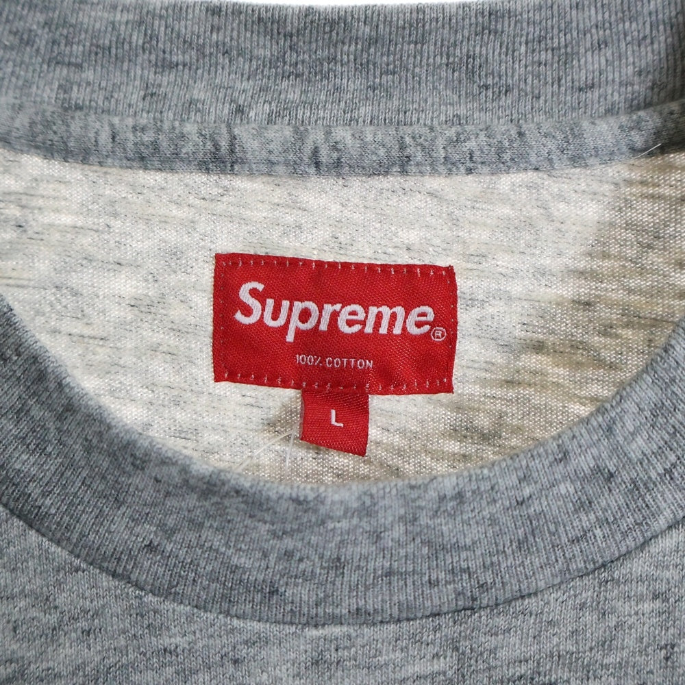 SUPREME(シュプリーム) 16SS Pocket Tee ポケット クルーネック半袖Tシャツ グレー