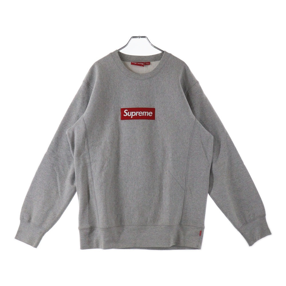 SUPREME(シュプリーム) 15AW Box Logo Crewneck ボックスロゴ クルーネック スウェットトレーナー グレー